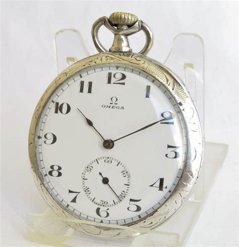 omega silver pocket watch 1920